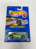 Hot Wheels 1991 Gleam Team Corvette Stingray 192 Green
