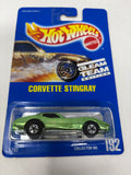 Hot Wheels 1991 Gleam Team Corvette Stingray 192 Green