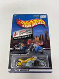 Hot Wheels 2000 Jiffy Lube Blastlane Motorcycle Yellow