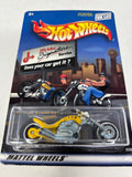 Hot Wheels 2000 Jiffy Lube Blastlane Motorcycle Yellow
