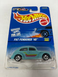 Hot Wheels 1:64 Diecast 1997 Blue Card Fat Fendered ‘40 #607