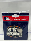 MLB Hall of Fame Pin 2018 Detroit Tigers Jack Morris