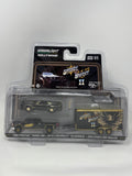 Greenlight Hollywood Smokey and the Bandit 1980 Pontiac Trans Am 2015 Chevy Silverado Enclosed Car Hauler