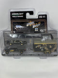 Greenlight Hollywood Smokey and the Bandit 1980 Pontiac Trans Am 2015 Chevy Silverado Enclosed Car Hauler