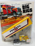 Zee Intex Big Rigs Die Cast Penzoil Tractor Trailer Semi Truck 29172