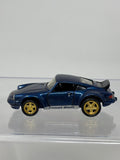 Loose Hot Wheels 2001 Porsche 911 Final Run Dark Blue