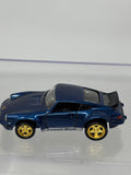 Loose Hot Wheels 2001 Porsche 911 Final Run Dark Blue