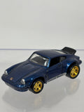 Loose Hot Wheels 2001 Porsche 911 Final Run Dark Blue