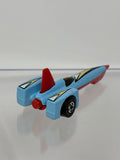 Loose Hot Wheels 1989 49 Tri Car X8 Light Blue Promo