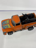 Loose Hot Wheels 1977 Hi Tail Hauler W/ Motorcycles Orange