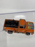 Loose Hot Wheels 1977 Hi Tail Hauler W/ Motorcycles Orange