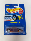 Hot Wheels 1991 Blue Card Zender Fact 4 177 Purple Metal Flake