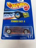 Hot Wheels 1991 Blue Card Zender Fact 4 177 Purple Metal Flake