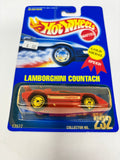 Hot Wheels 1991 Blue Card Lamborghini Countach 232
