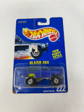 Hot Wheels 1991 Blue Card Blazer 4x4 #222 Error Card Back