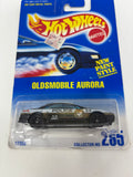 Hot Wheels 1:64 Diecast 1992 Blue Card Oldsmobile Aurora #265