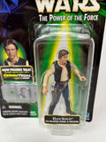 Hasbro Star Wars Power of the Force Han Solo Commtech Chip 1999 New