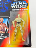 Star Wars The Power of the Force C-3P0 with Realistic Metalized Body