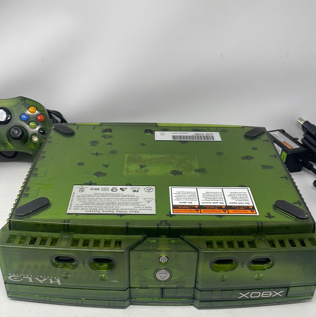 Microsoft Xbox Original cheapest System Green Halo Console