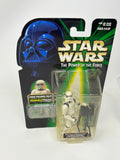Hasbro Star Wars The Power of the Force Stormtrooper with Battle Damage and Blaster Rifle Rack