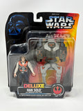 Kenner Star Wars Deluxe Han Solo W/ Smuggler Flight Pack 1996