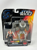 Kenner Star Wars Deluxe Han Solo W/ Smuggler Flight Pack 1996