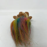 Russ Troll Doll  Rainbow Hair  Vintage 3” Lucky Bingo Good Luck Charm