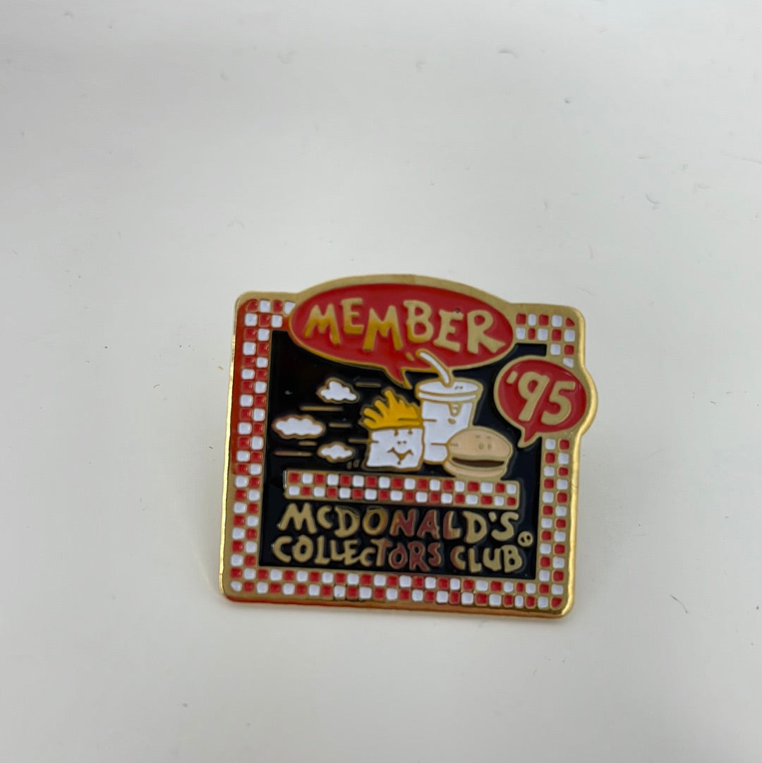 McDonald's Collectors Club Member '95 Enamel Pin – shophobbymall