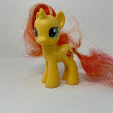 My Little Pony MLP FIM G4 Brushable Sunset Shimmer Unicorn Red Orange Aqua Eyes