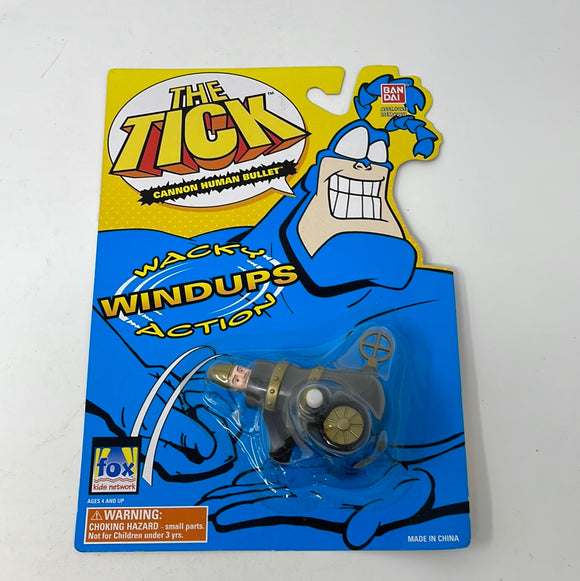 New 1995 The Tick Cannon Human Bullet Wacky Windups Action Bandai