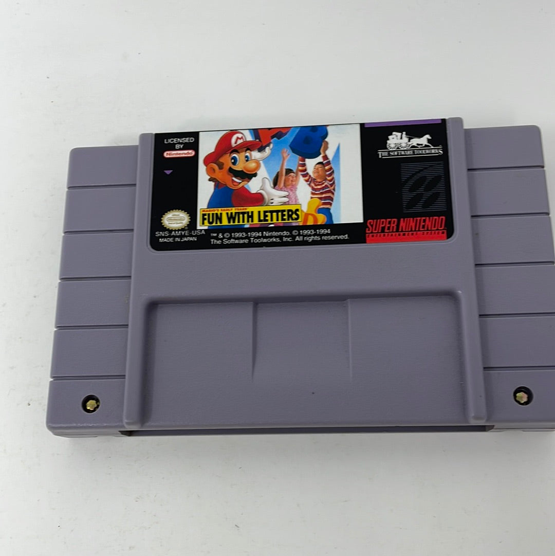 SNES Mario's Early Years! Fun With Letters – shophobbymall