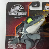 Jurassic World Mosasaurus Snap Squad Attitudes 2" Dinosaur Action Figure Pops Up