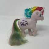 Vintage 1983 Hasbro My Little Pony G1 WINDY RAINBOW Unicorn Plastic Toy 1980's