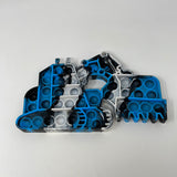 Fidget Toy Pop It Bulldozer Construction Vehicle Blue, White and Black