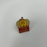 McDonalds Customer Appreciation Crown Hat Logo Pinback Pin Button