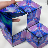 Shashibo Shape Shifting Cube fidget toy Mystic Ocean