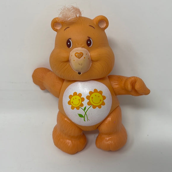 Vintage Care Bears Poseable Figure Friend Bear 1983 Kenner Smile Flowers
