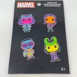 NEW/Funko Marvel 4pc Enamel Pin Set - Wanda, Kate Bishop, Cap (Wilson), Loki