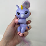 WowWee Fingerlings ~ Interactive Purple Baby Unicorn Alika Rainbow Hair - Works