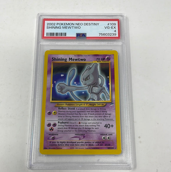2002 Pokémon Neo Destiny Shining Mewtwo 109/105 PSA 4 VG-EX – shophobbymall
