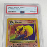 1999 Pokémon Jungle Flareon Holo 3/64 PSA 7 NM