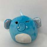 Squishmallow MILA The ELEPHANT Christmas Ornament Size 4" Holiday Bright 2021