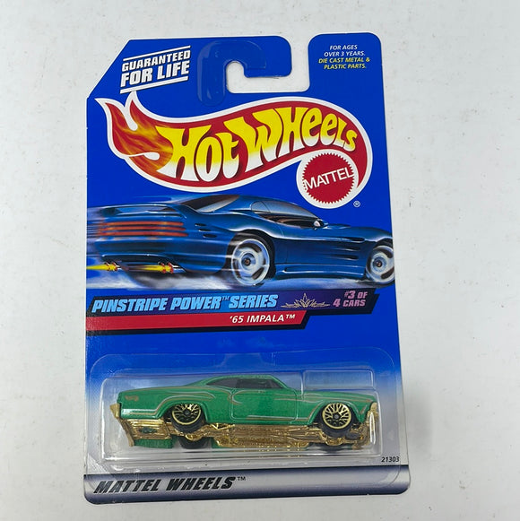 Hot Wheels 1:64 Diecast 1999 Pinstripe Power Series ‘65 Impala #955
