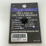 Kings Island Enamel Pin Invertigo The Orion Sequence Limited Edition Mission Pins