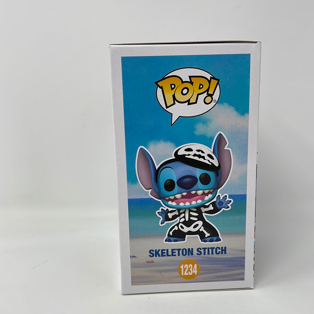 Funko POP! Disney Lilo & Stitch #1234 - Skeleton Stich Glow Chase W/ buy Protector!