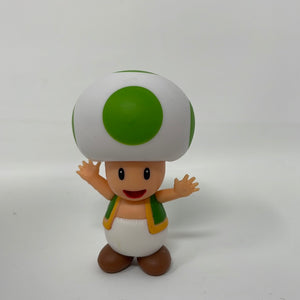 Jakks Super Mario 2" 2.5" Inch World of Nintendo Series Green Toad Figure