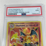 2016 Pokémon XY Holo Charizard 11/108 Evolutions Pre-Release PSA 9 Mint