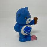 Vintage Care Bears Grumpy Bear With Cone PVC Figure 1983 Miniature Mini