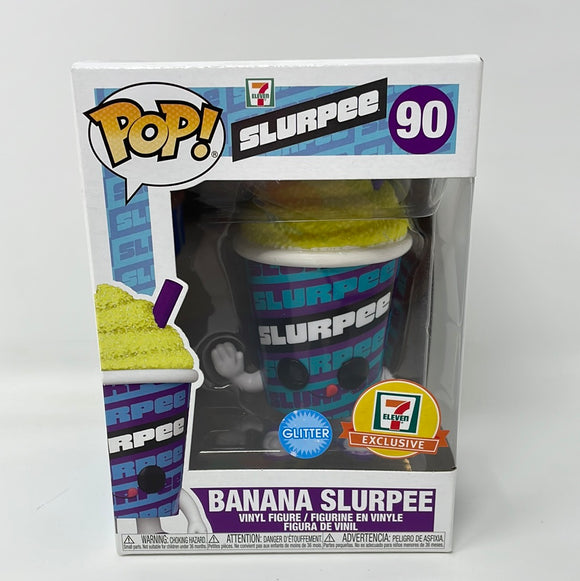 Funko Pop! 7 Eleven Slurpee Exclusive Glitter Banana Slurpee 90