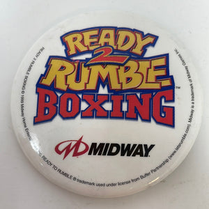 Ready 2 Rumble Boxing Video Game Promotional Game Store Pin Button Promo Sega